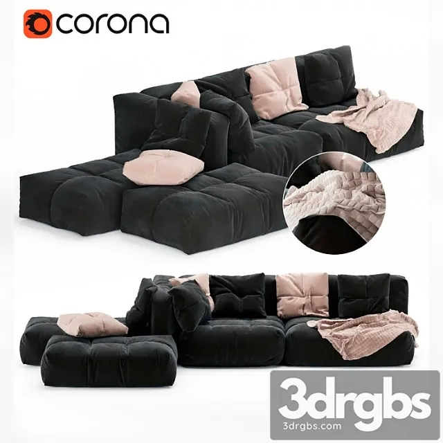 Pixel sectional sofa 2 3D Model Download