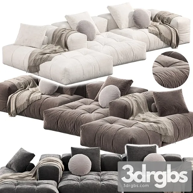 Pixel Sofa By Saba Italia 2 Divany 3D Model Download