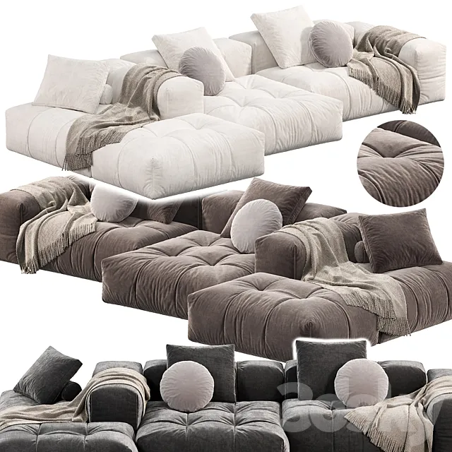 PIXEL Sofa by Saba Italia 2 sofas 3D Model
