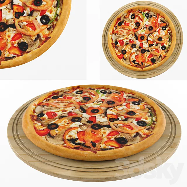 Pizza 3D Model Pizza 3D Model