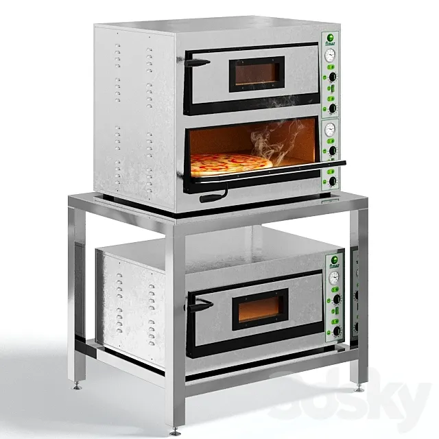 Pizza oven Fimar FME4 + 4 3DModel