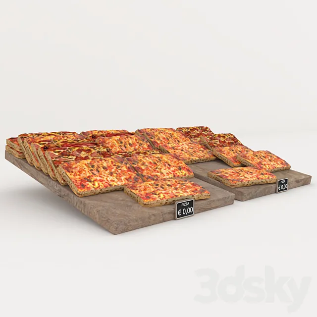 Pizza – slice of pizza 3D Model