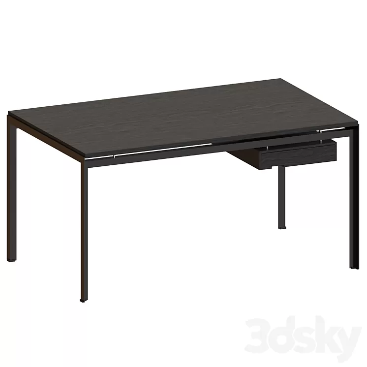 PK52a Student Desk 3D Model Free Download