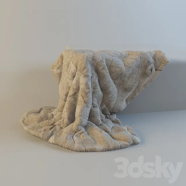 Plaid fur 3D Model Plaid fur 3D Model