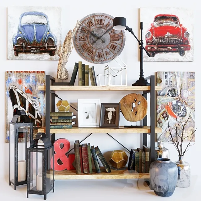 Plaidfox decoration set 01 3D Model