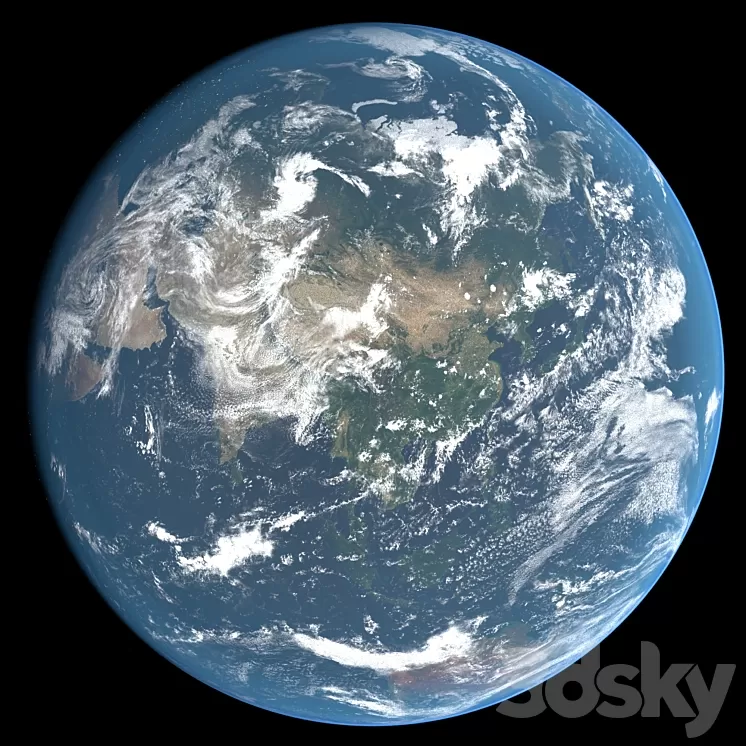 Planet Earth 21k 3D Model Free Download