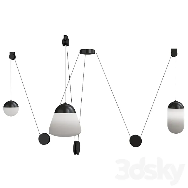 planets pendant light 3D Model planets pendant light 3D Model