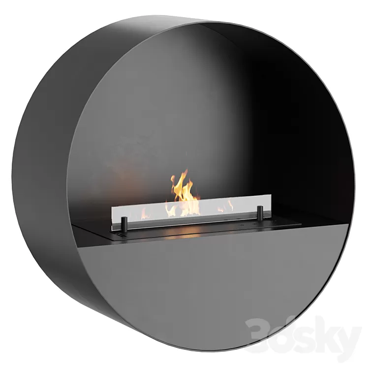 Planika BUBBLE WALL & FLOOR | Fireplace 3D Model Free Download