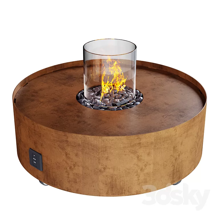 Planika GALIO FIRE PIT CORTEN 3D Model Free Download