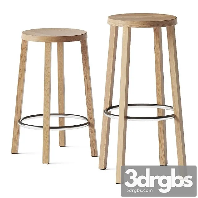 Plank Blocco Barstools 3D Model Download Plank Blocco Barstools 3D Model Download
