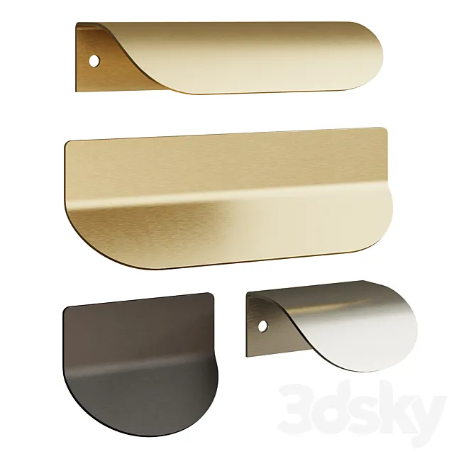 Plankhardware MERCURY FOLD Handle 3D Model
