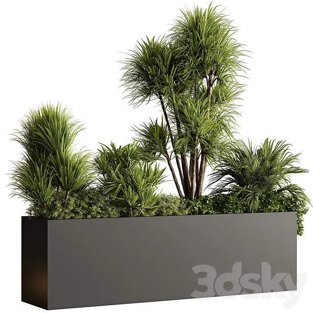 Plant Box – Outdoor Plants 580 3D Model