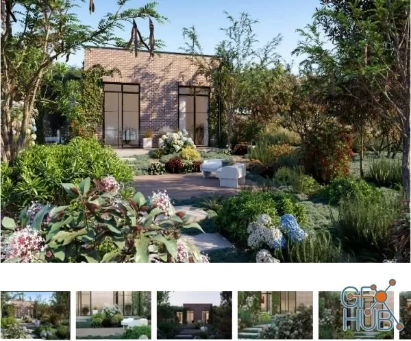 Plant Bundle 04 – Garden Plants 02 (3D Models)