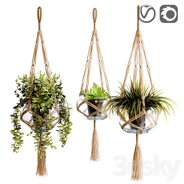 Plant holder Macramate 3D Model