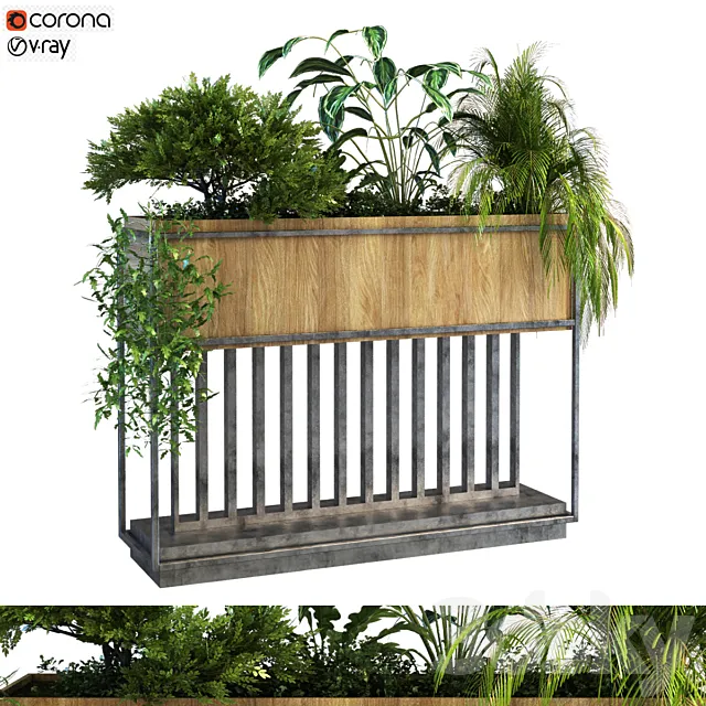 plant in box set 069 3D Model plant in box set 069 3D Model