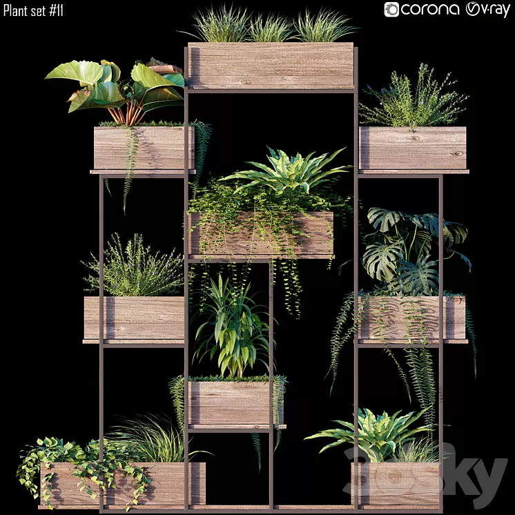 Plant set # 11 3D Model