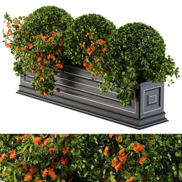 Planter Box For Windows Classic 3D Model Planter Box For Windows Classic 3D Model