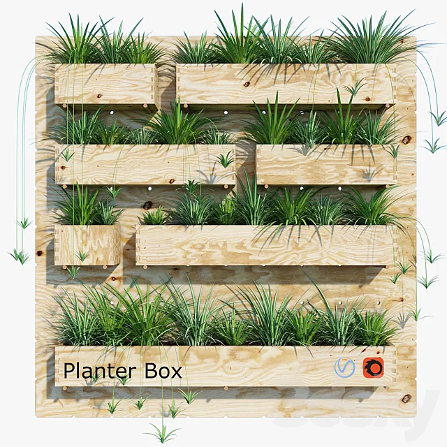 Planter box two 3D Model Planter box two 3D Model