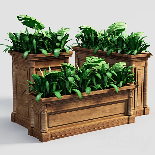 Planter set 1 3D Model Planter set 1 3D Model