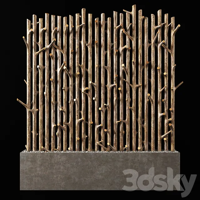 Planter thick branch fundament n3 3DModel Planter thick branch fundament n3 3DModel