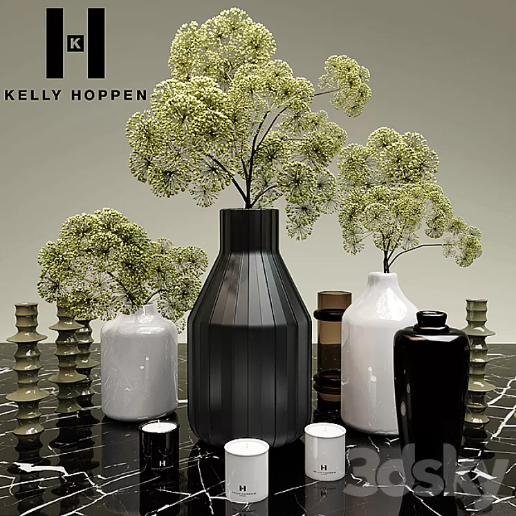 Plants and vases site kelly hoppen 3D Model