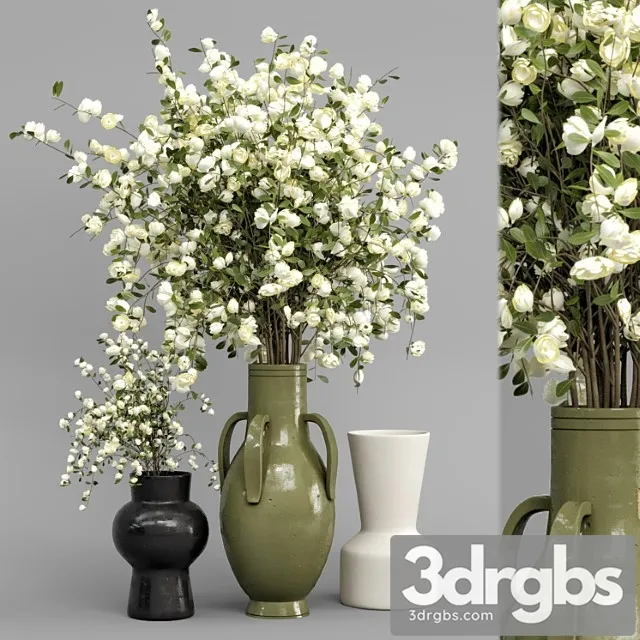 Plants bouquet collection in concrete pots – set 948 Plants bouquet collection in concrete pots – set 948