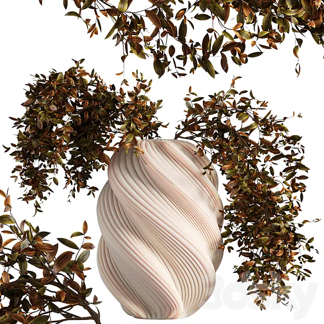 Plants bouquet vase 05 3D Model Plants bouquet vase 05 3D Model