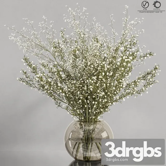 Plants Bouquet Vase 16 Plants Bouquet Vase 16