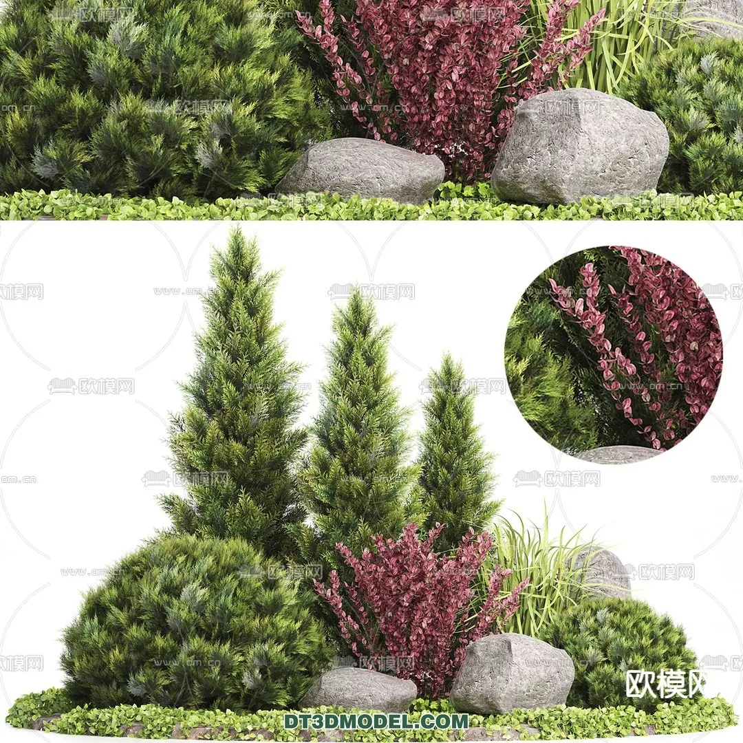 PLANTS – BUSH – VRAY / CORONA – 3D MODEL – 273