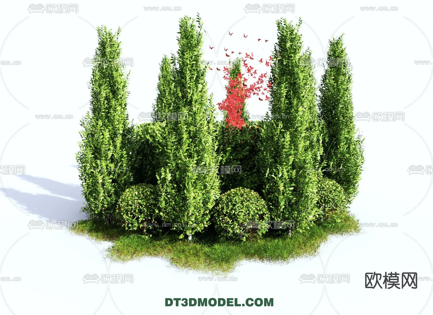 PLANTS – BUSH – VRAY / CORONA – 3D MODEL – 298