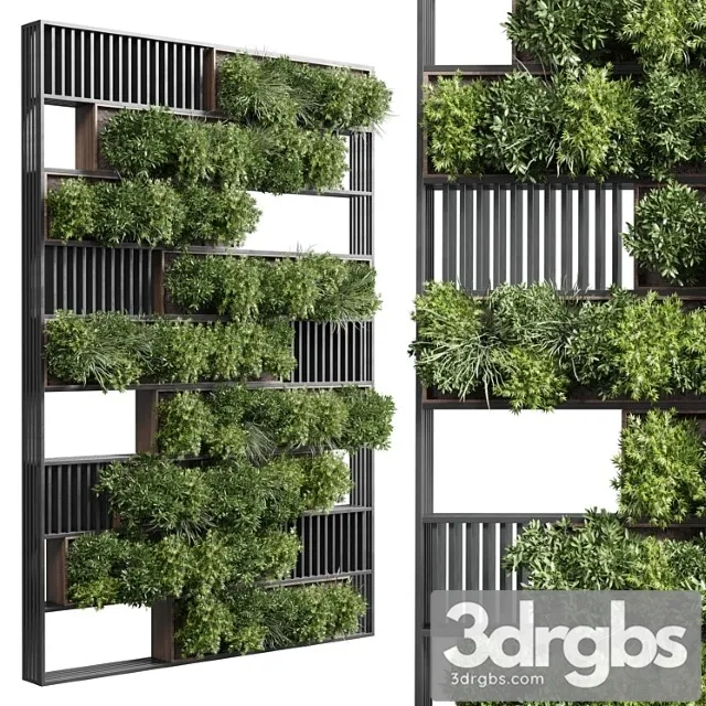 Plants set partition in wooden frame – vertical graden wall decor box 35 Plants set partition in wooden frame – vertical graden wall decor box 35