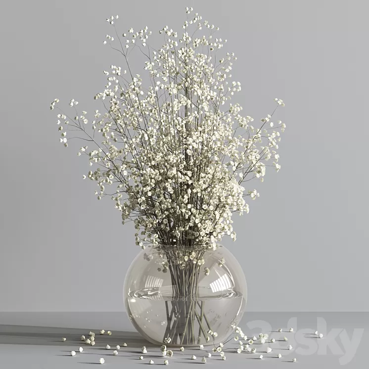 plants__bouquet_vase_06 3D Model Free Download