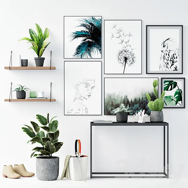 Plants_Set_Scandinavian 3D Model Plants_Set_Scandinavian 3D Model