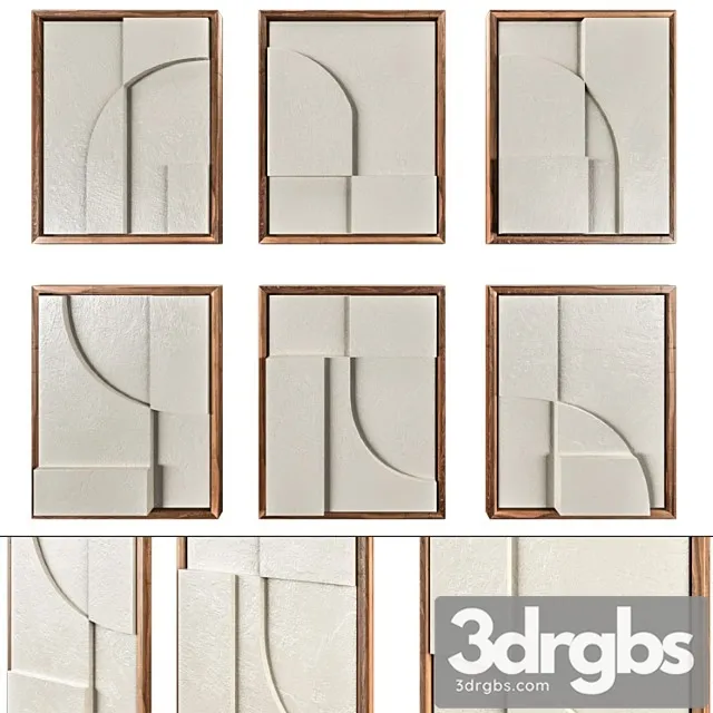 Plastart Set Of 6 Reliefs 3D Model Download