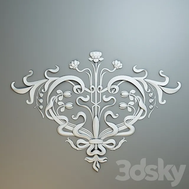 Plaster Ceiling Pattern 3DModel