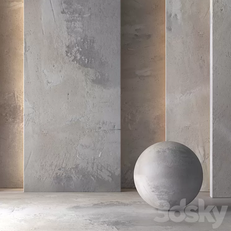 Plaster Material (Seamless – Tileable) Dr CG 02 3D Model