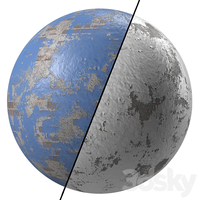 Plaster Materials 29- Painted Wall By Bricks sbsar | Pbr | 4k | seamless 3D Model Plaster Materials 29- Painted Wall By Bricks sbsar | Pbr | 4k | seamless 3D Model