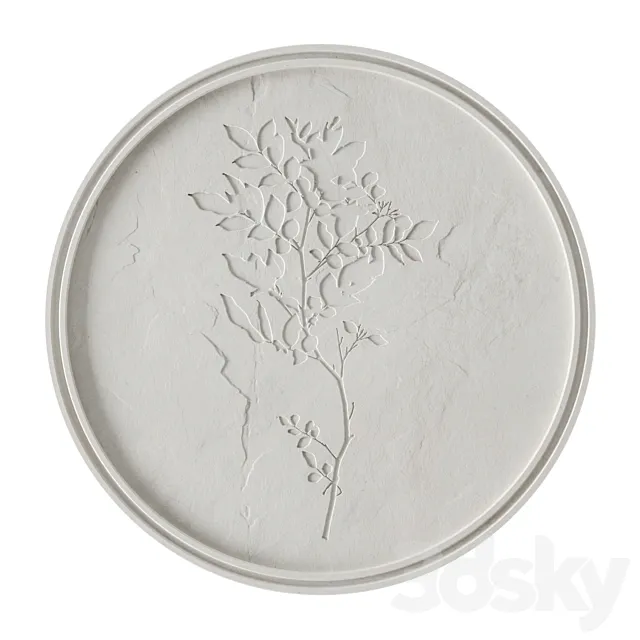 Plaster relief decoration 1 3D Model Plaster relief decoration 1 3D Model