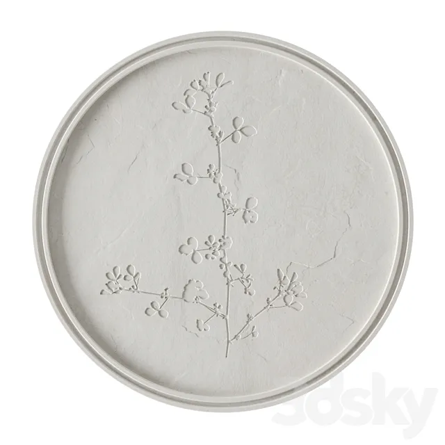 Plaster relief decoration 2 3D Model Plaster relief decoration 2 3D Model