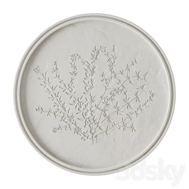 Plaster relief decoration 4 3D Model Plaster relief decoration 4 3D Model