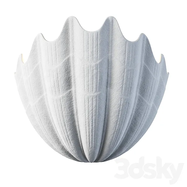Plaster Shell Uplighter by Rose Uniacke 3D Model Plaster Shell Uplighter by Rose Uniacke 3D Model