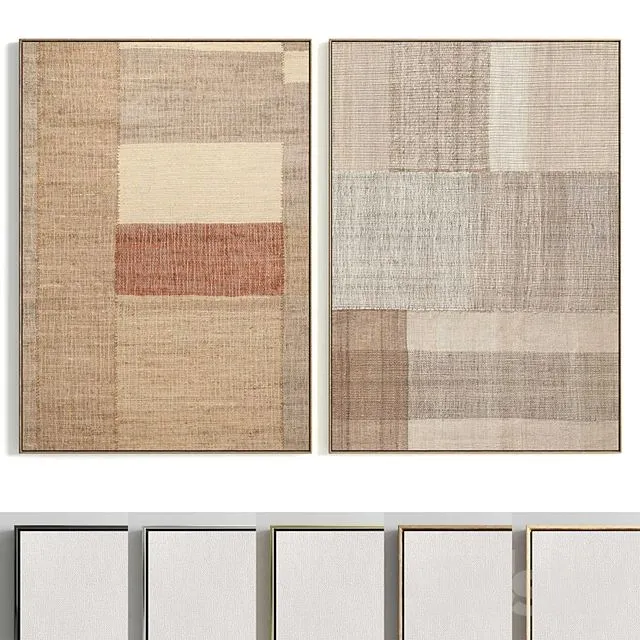 Plaster Two Photo Frame T 325 3D Model