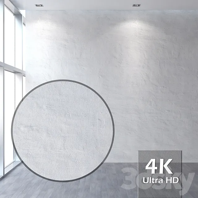 Plastered brick wall 58 3D Model Plastered brick wall 58 3D Model