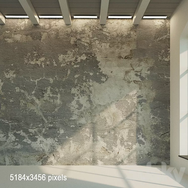 Plastered old 5 3D Model