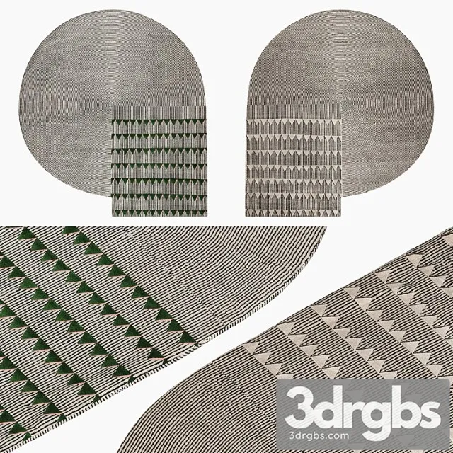 Plasterworks C Rug by CC Tapis 3D Model Download