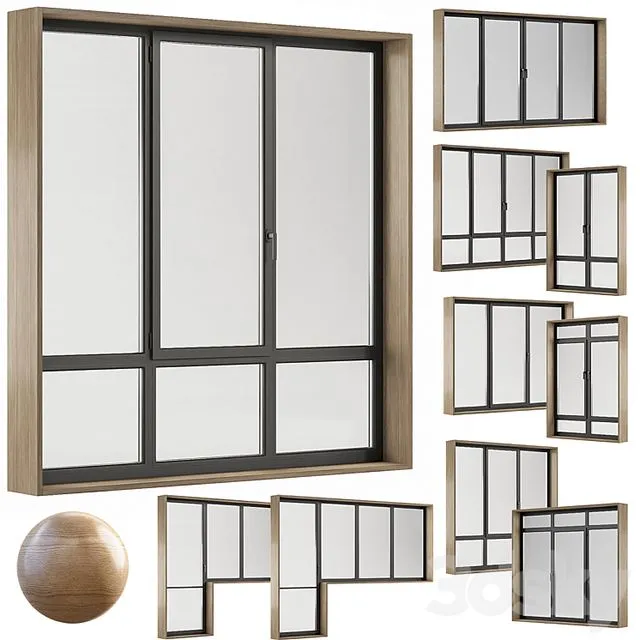 Plastic windows 3D Model