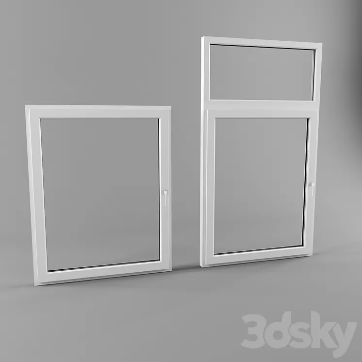 Plastic windows 3D Model