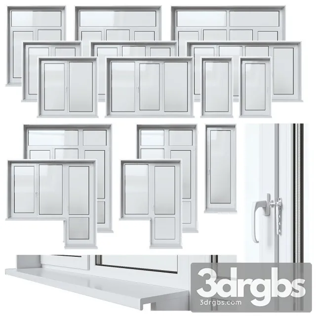 PlasticWindDor001 3D Model Download