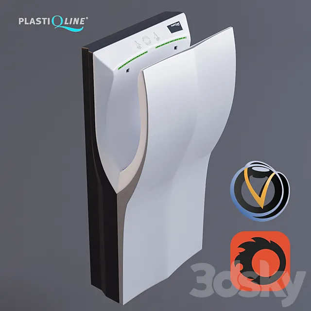 PlastQline Handendroger automatic 3DModel PlastQline Handendroger automatic 3DModel