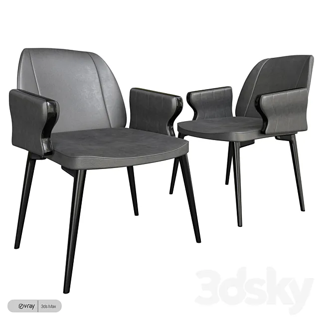 PLATE Kristalia chair 3D Model